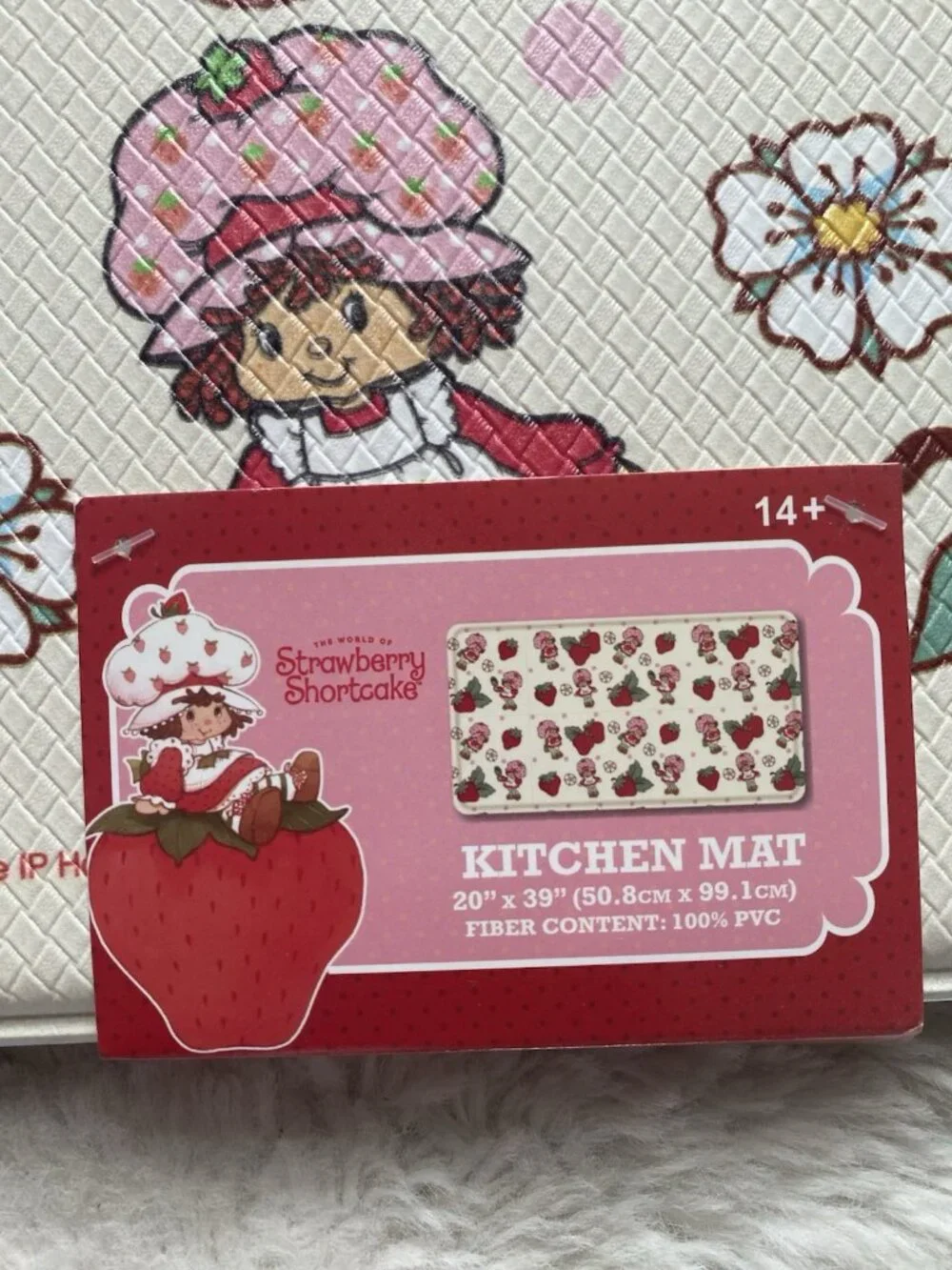 Strawberry Shortcake Anti Fatigue Kitchen Mat 20” X 39” Decorative PVC NEW